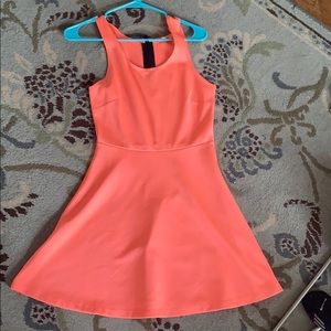 Charlotte Russe peach tennis dress black zipper